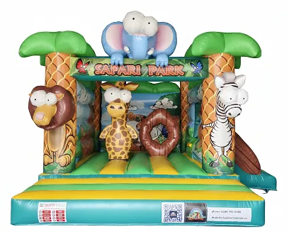 Safari Park Bounce & Slide Jungle animals and Adventure experience!